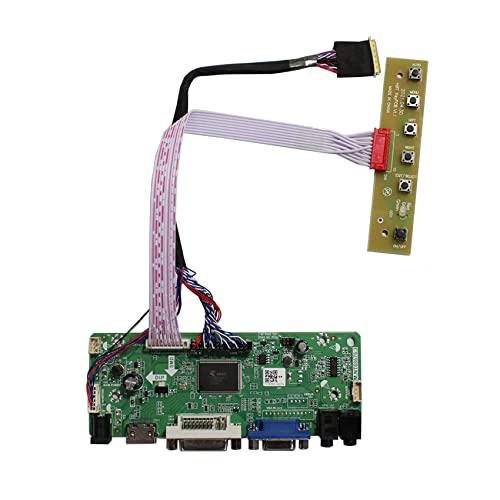 VSDISPLAY HDMI DVI VGA LCDコントローラー基板 ドライバ ボード 対応 LVDSインタフェース 解像度 1920x1080 IPEX 40ピン 15.6インチ 17.