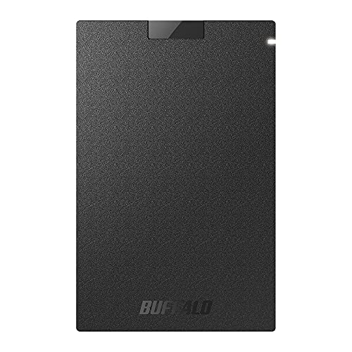 バッファロー SSD 外付け 1.0TB USB3.2Gen1 ポータブル コンパクト PS5/PS4対応(メーカー動作確認済) ブラック SSD-PG1.0U3-BC/N