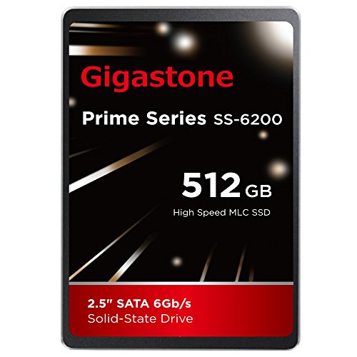 Gigastone 512GB 内蔵 2.5インチ SSD 3D NAND搭載 SATA III 6Gb/s 2.5 inch 7mm (0.28
