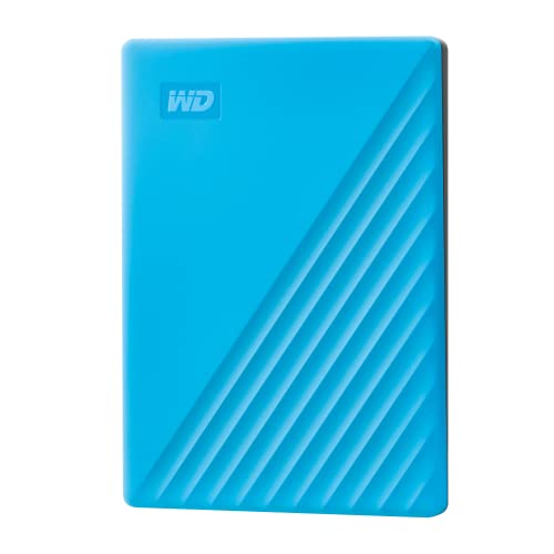 WD ポータブルHDD 2TB USB3.0 ブルー My Passport 暗号化 パスワード保護 外付けハードディスク / 3年保証 WDBYVG0020BBL-WESN