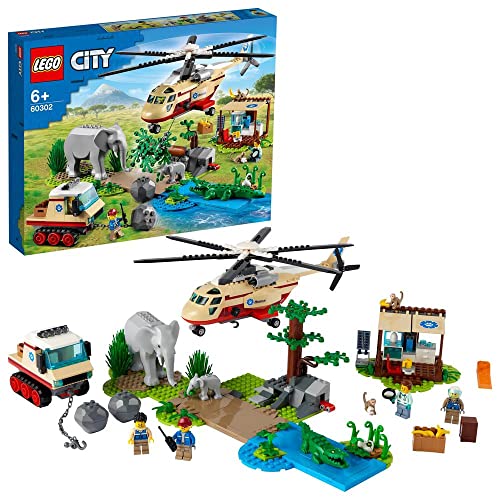 レゴ(LEGO) シティ 出動！どうぶつレスキュー 60302 おもちゃ ブロック プレゼント 乗り物 のりもの 動物 どうぶつ 男の子 女の子 6歳以