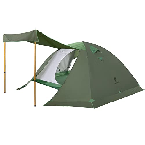 GEERTOP テント4-6人用 大型テント キャンプテント ファミリーテント 前室 スカート付き 二重層 耐水圧5000mm 防水 ４シーズンテント ア