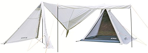 キャプテンスタッグ(CAPTAIN STAG) テント タープ キャンプベース 4~5人用 【サイズ680×380×H220cm】 UV・PU加工 キャリーバッグ付き C