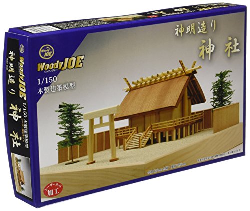 ウッディジョー 1/150 神明造り 神社 木製模型 組立キット