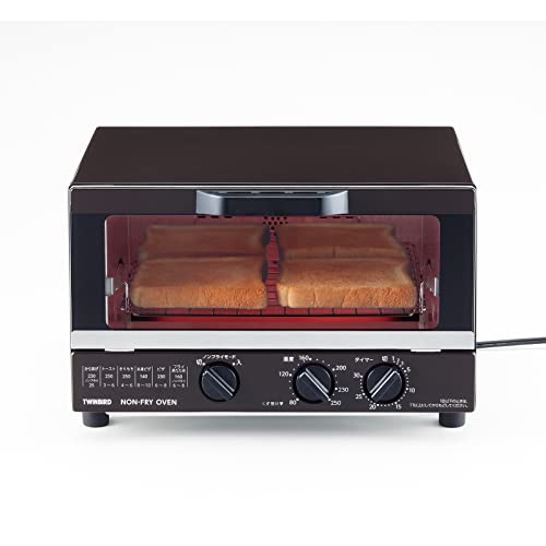 ツインバード トースター オーブントースター ノンフライ 4枚焼き ブラウン TS-4054BR